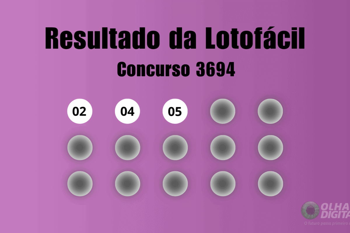 Resultado lotofacil concurso 3694