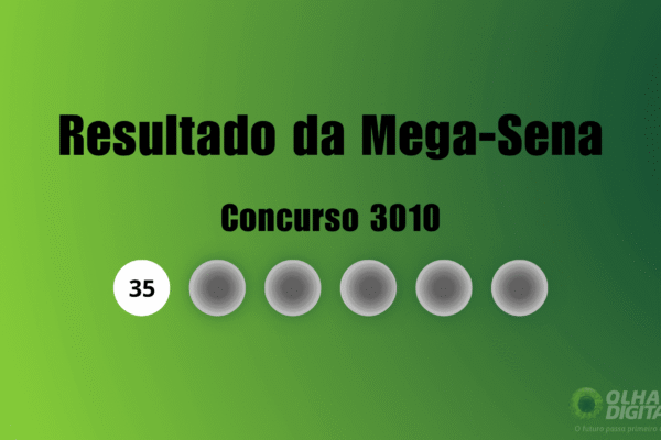 Resultado mega sena concurso 3009