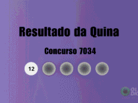 Resultado quina concurso 7034