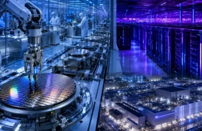 Ambiente futurista de fabricacao de semicondutores 640×400 1