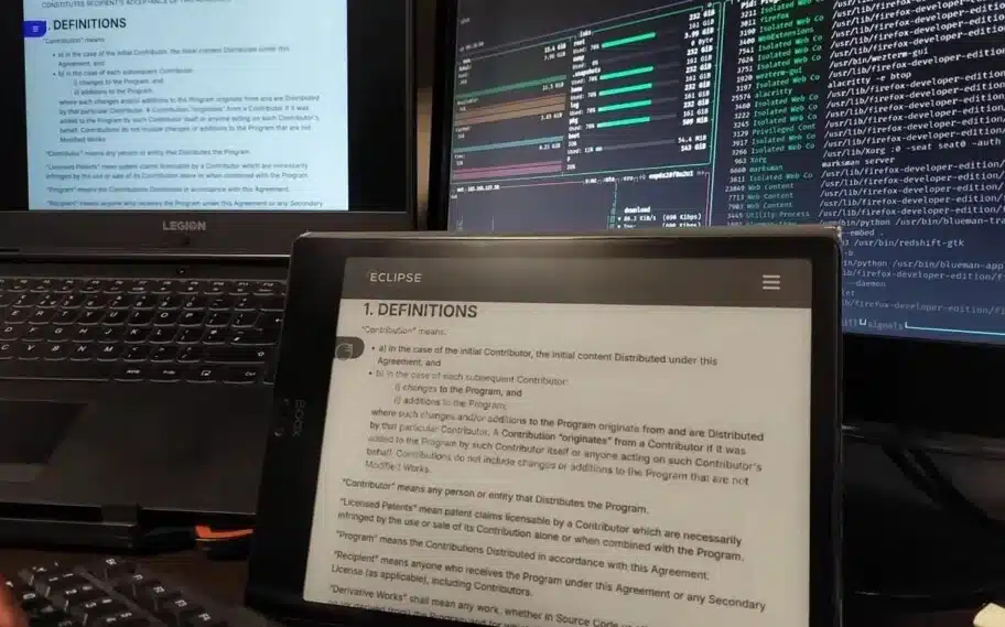 Engenheiro transforma tablet e ink em monitor no linux para reduzir fadiga ocular cover 912×569 1