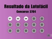 Resultado lotofacil concurso 3704