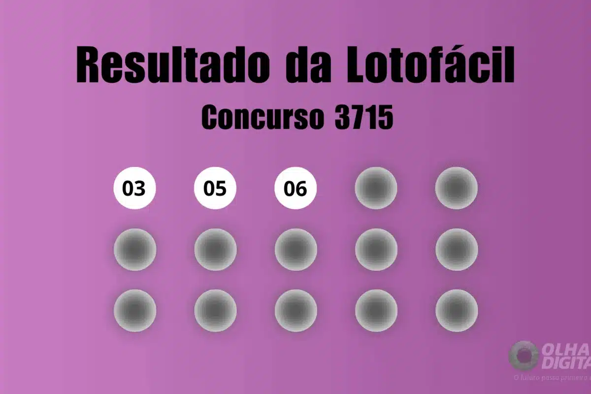 Resultado lotofcil 3710