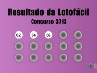 Resultado lotofcil 3713