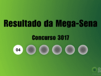 Resultado mega sena concurso 3017