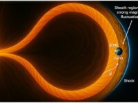 Solar storms leave the