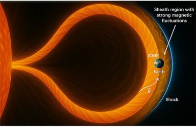 Solar storms leave the