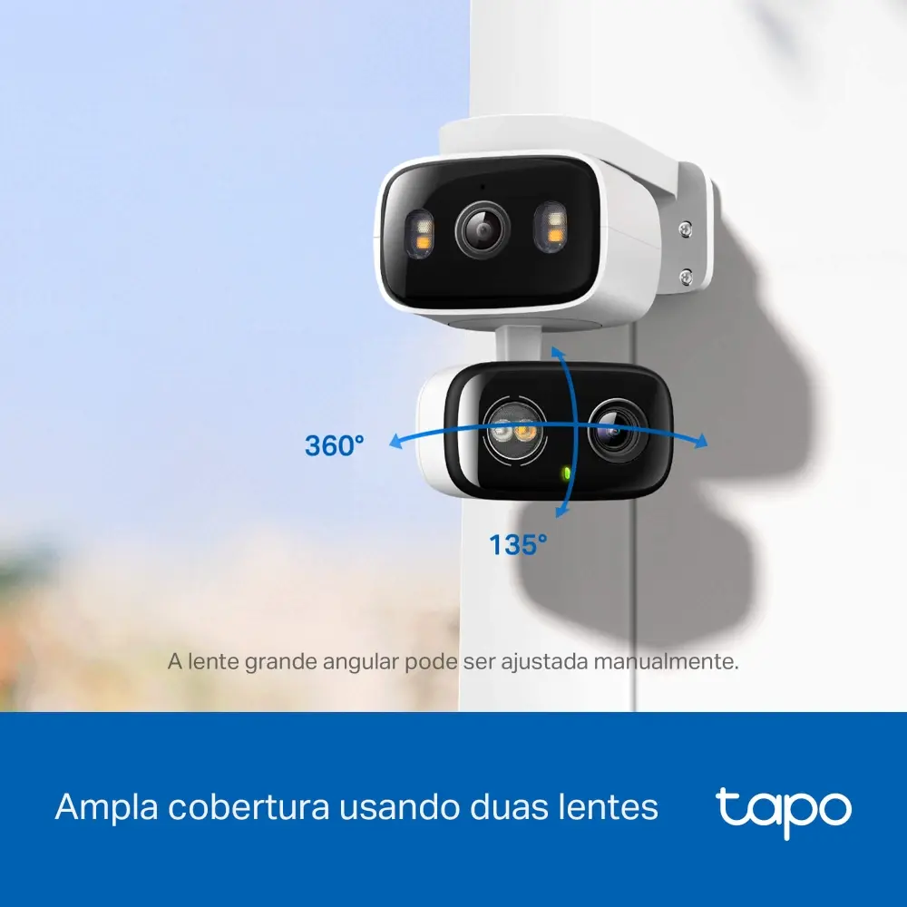 Tp link lanca camera com lente dupla capaz de monitorar dois ambientes ao mesmo tempo 2