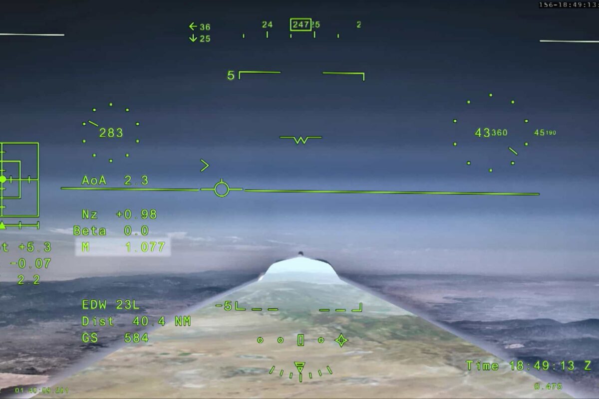 X59 first supersonic flight m 1 077 clean
