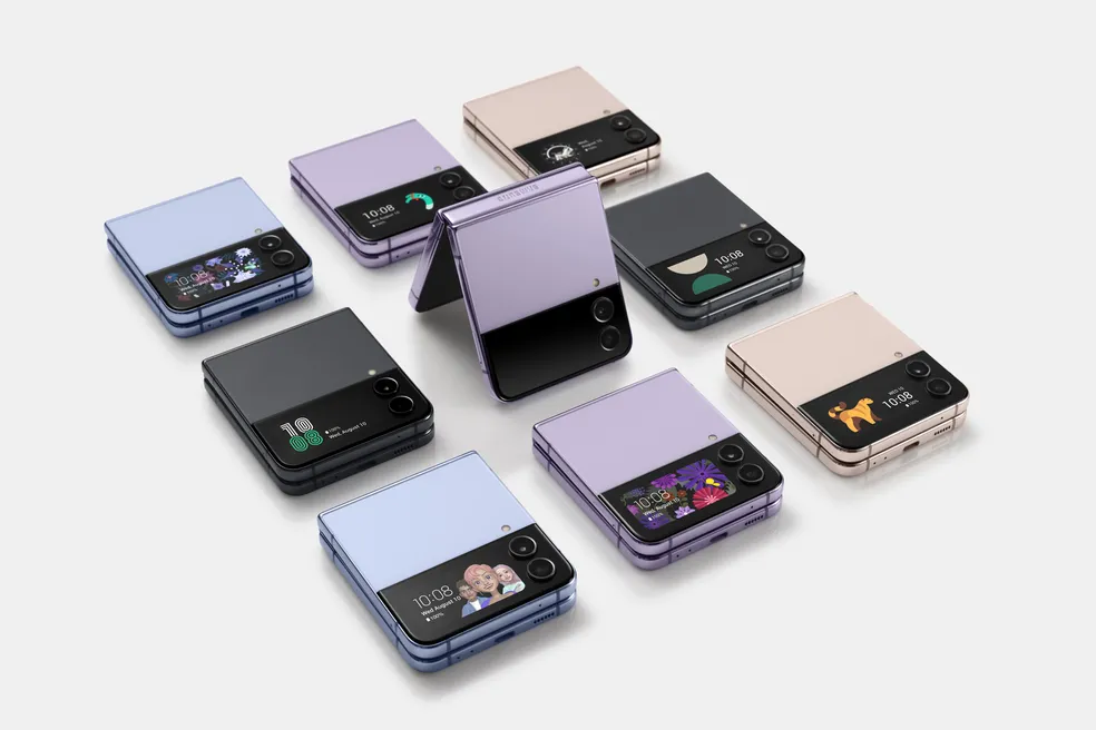 003 product galaxy zflip4 borapurple blue pinkgold graphite