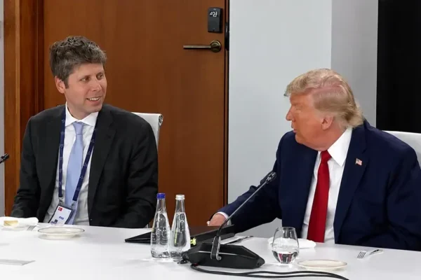 Sam Altman e Donald Trump OpenAI USA 640×400 1