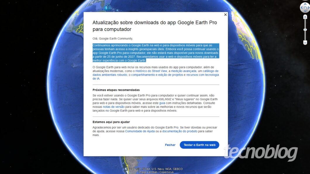 Google earth pro aviso fim download 1060×596 1