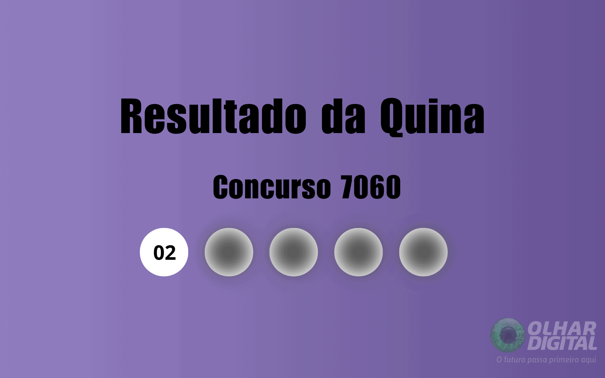 Resultado quina 7060