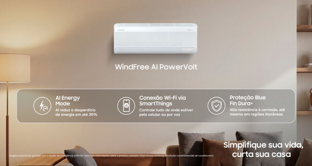 Samsung anuncia novos aparelhos de ar condicionado windfree 1